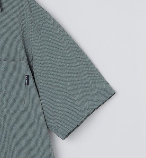 SHIPS Colors 「SHIPS Colors:〈接触冷感・吸水速乾・洗濯機可能〉ライト サッカー シャツ◇」|シャツ・ブラウス|