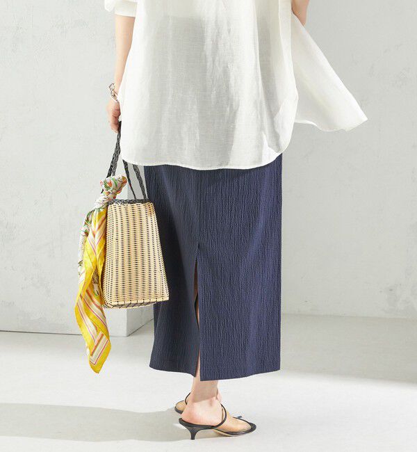 SHIPS for women「〈手洗い可能〉ACAR リップル ポケット スカート」|スカート|