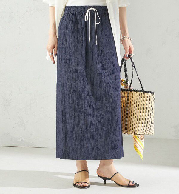 SHIPS for women「〈手洗い可能〉ACAR リップル ポケット スカート」|スカート|