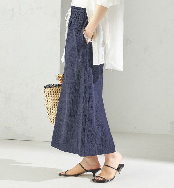 SHIPS for women「〈手洗い可能〉ACAR リップル ポケット スカート」|スカート|