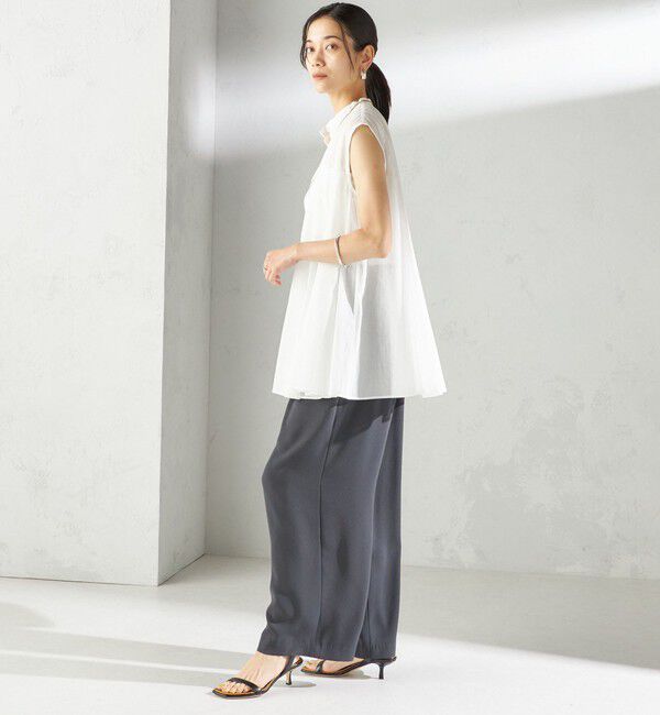 SHIPS for women「〈手洗い可能〉ボリューム フレア フレンチスリーブ ブラウス」|シャツ・ブラウス|