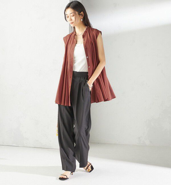 SHIPS for women「〈手洗い可能〉ボリューム フレア フレンチスリーブ ブラウス」|シャツ・ブラウス|