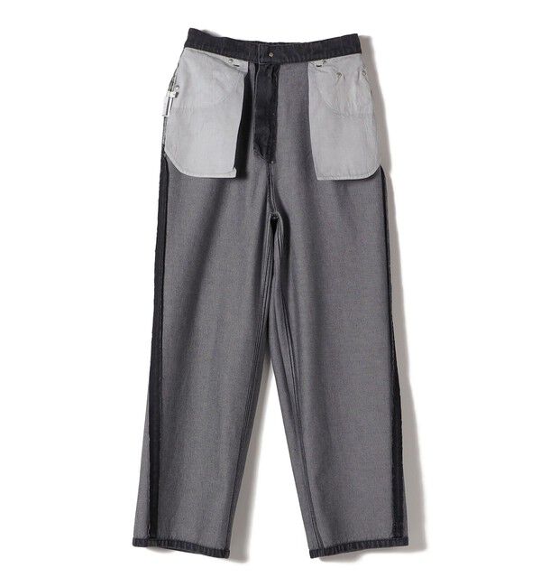 SHIPS for women「〈洗濯機可能〉ドロスト イージー デニム パンツ(ダークグレー)」|デニム|