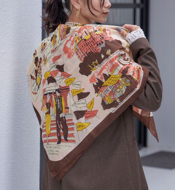 SHIPS for women「BINDU: スカーフ 100&times;100 25AW」|ストール|