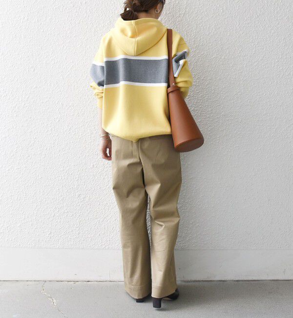 SHIPS any「SHIPS any:〈手洗い可能〉パネル ボーダー フーディー ニット プルオーバー」|パーカー|