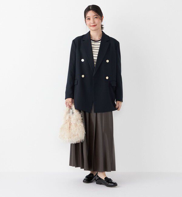 SHIPS Colors 「SHIPS Colors:〈手洗い可〉ボーダー リブ クルーネック ニット◇」|ニット・セーター|