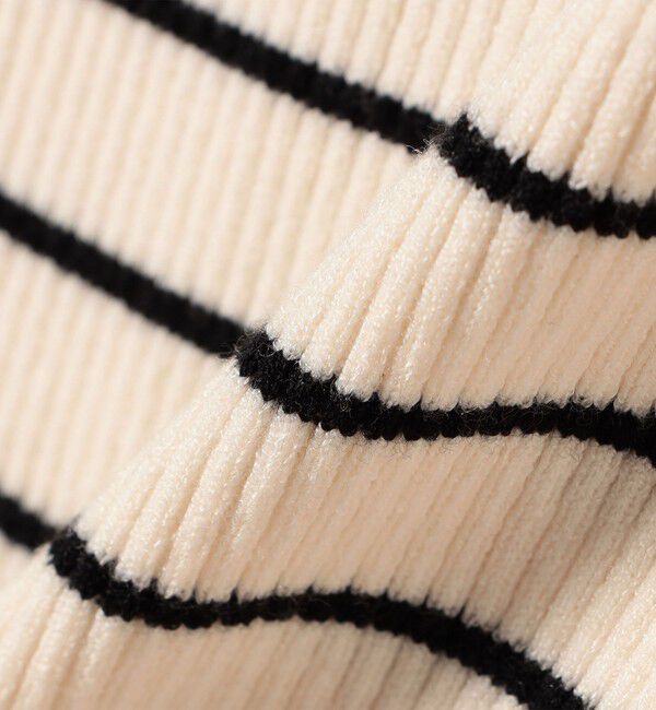 SHIPS Colors 「SHIPS Colors:〈手洗い可〉ボーダー リブ クルーネック ニット◇」|ニット・セーター|