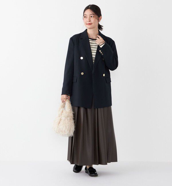 SHIPS Colors 「SHIPS Colors:〈手洗い可〉ボーダー リブ クルーネック ニット◇」|ニット・セーター|