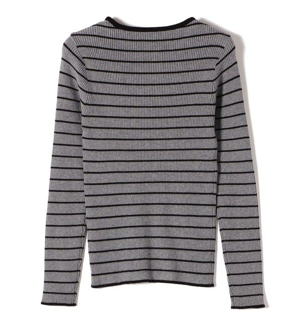 SHIPS Colors 「SHIPS Colors:〈手洗い可〉ボーダー リブ クルーネック ニット◇」|ニット・セーター|