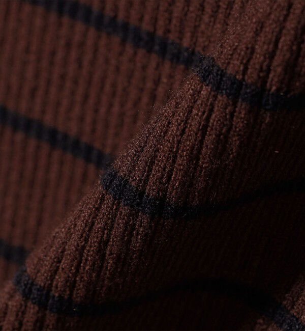 SHIPS Colors 「SHIPS Colors:〈手洗い可〉ボーダー リブ クルーネック ニット◇」|ニット・セーター|