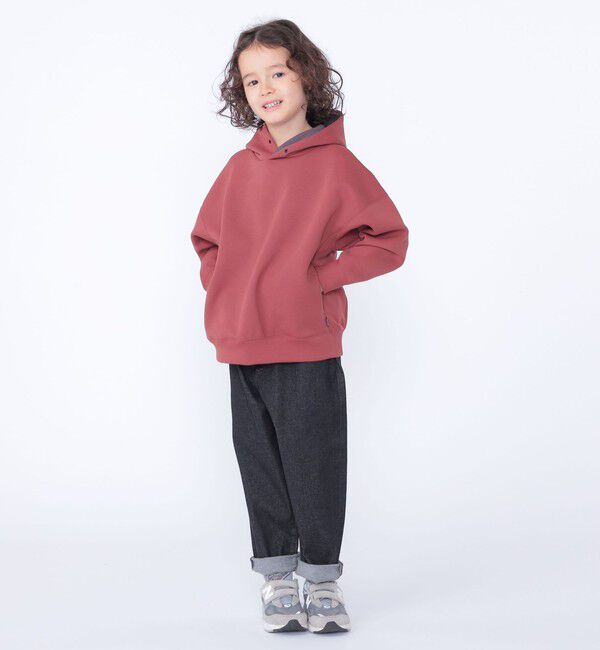 SHIPS KIDS「SHIPS KIDS:100～130cm /〈吸水速乾・抗菌・防臭〉ダブル ニット フード パーカ」|パーカー|