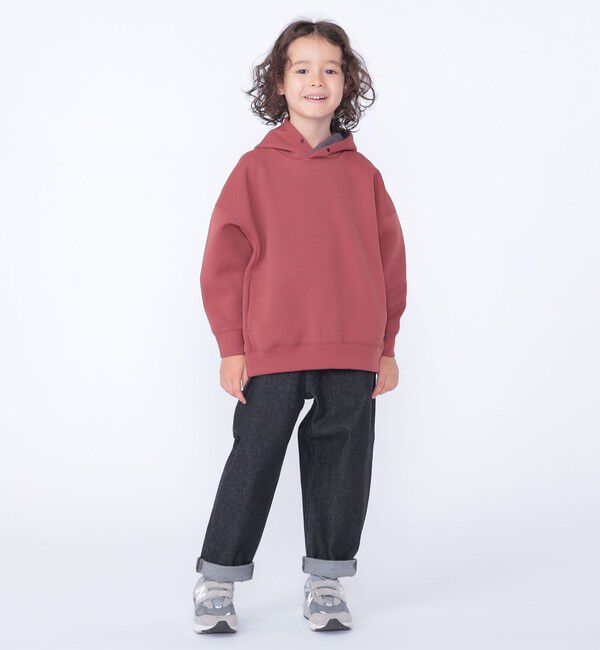 SHIPS KIDS「SHIPS KIDS:100～130cm /〈吸水速乾・抗菌・防臭〉ダブル ニット フード パーカ」|パーカー|