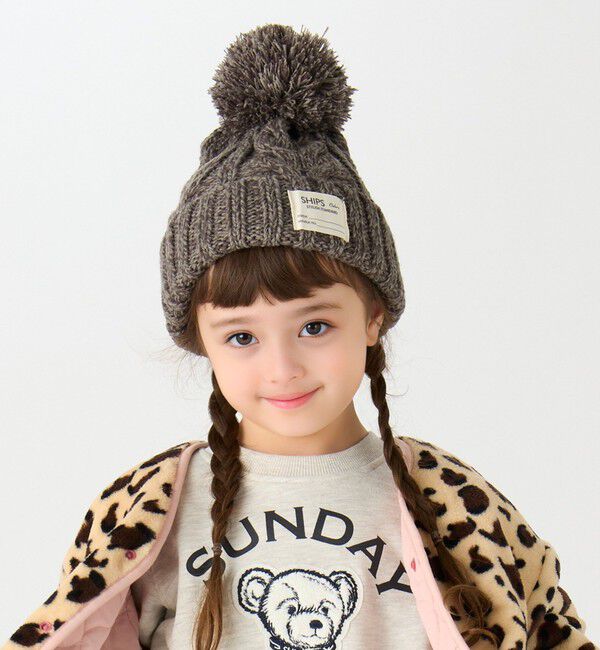 SHIPS Colors 「SHIPS Colors: KIDS /〈手洗い可能〉ケーブル ニット キャップ」|ニット帽|