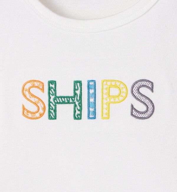 SHIPS KIDS「SHIPS KIDS:80～90cm / SHIPS 半袖 ロゴ Tシャツ 」|Tシャツ・カットソー|
