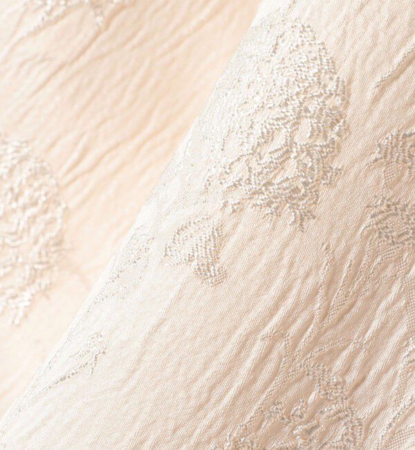 SHIPS any「SHIPS any:〈手洗い可能〉フラワー ジャカード Iライン タック スカート」|スカート|