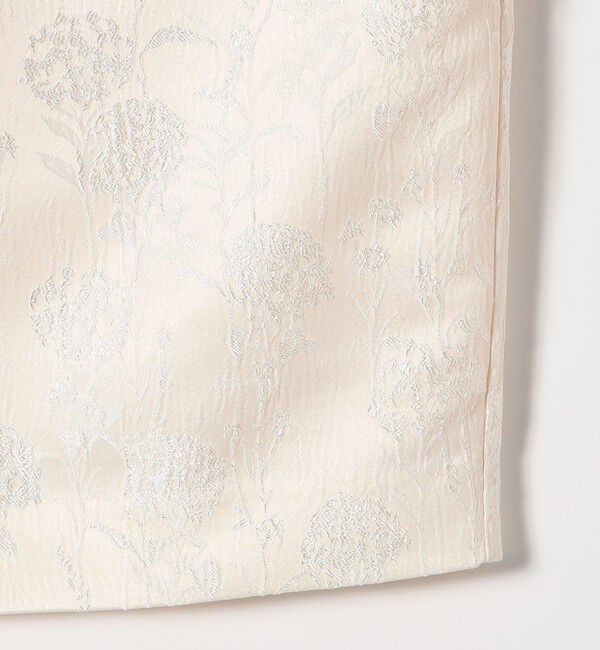 SHIPS any「SHIPS any:〈手洗い可能〉フラワー ジャカード Iライン タック スカート」|スカート|