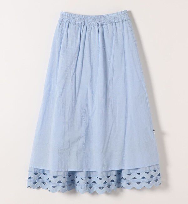 SHIPS any「SHIPS any:〈洗濯機可能〉キャンブリック レース ギャザー ボリューム スカート」|スカート|