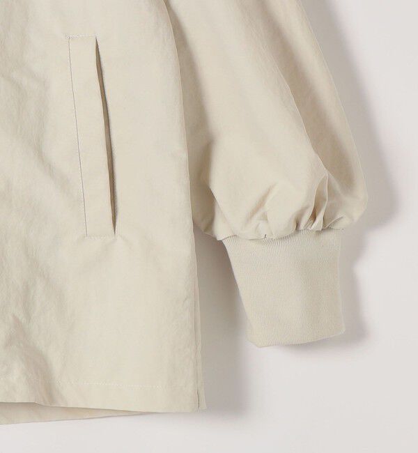 SHIPS any「SHIPS any:〈洗濯機可能〉ナイロン タスラン ノーカラー Aライン ブルゾン」|ブルゾン・スタジャン|