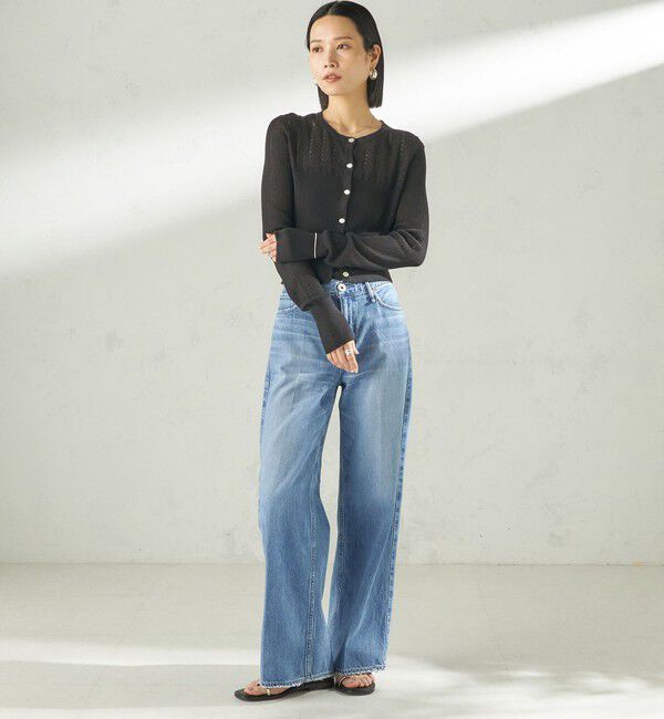 SHIPS for women「堀田茜&times;SHIPS:〈手洗い可能〉アイレット ニット カーディガン」|カーディガン|