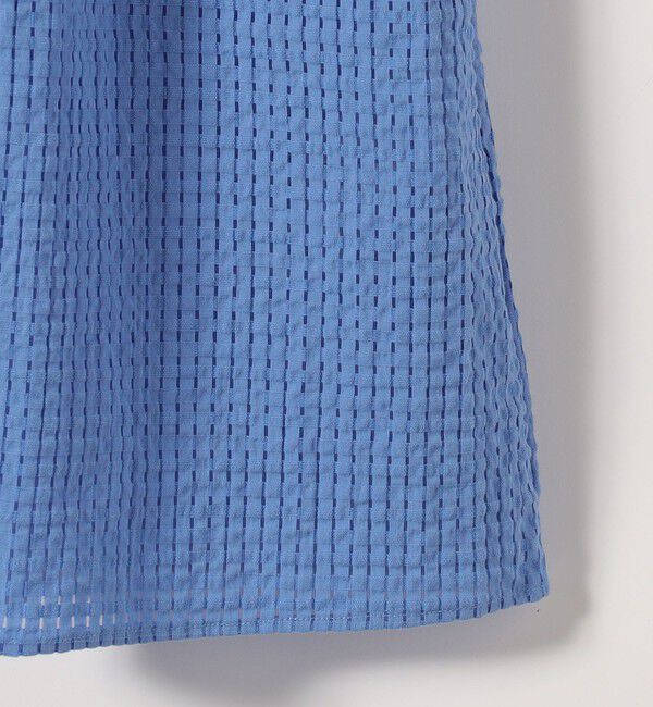 SHIPS any「《予約》SHIPS any:〈手洗い可能〉サッカー フレンチ スリーブ シャツ ワンピース」|ワンピース|