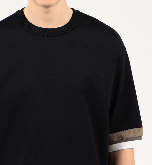 TOMORROWLAND MENS「TOMORROWLAND tricot リブライン ニットTシャツ」|ニット・セーター|