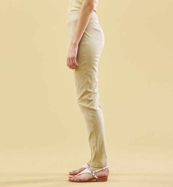 GALERIE VIE「リネンレーヨンストレッチ スリムパンツ」|その他|