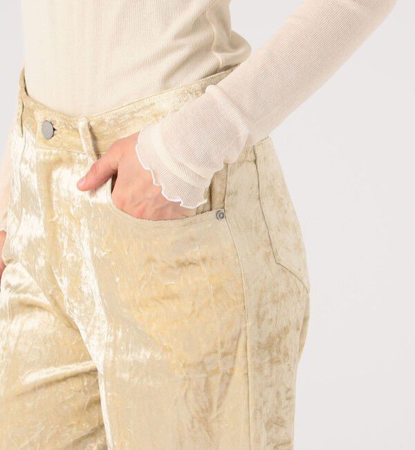DES PRES「コットンレーヨンベルベット ミニフレアパンツ」|その他|