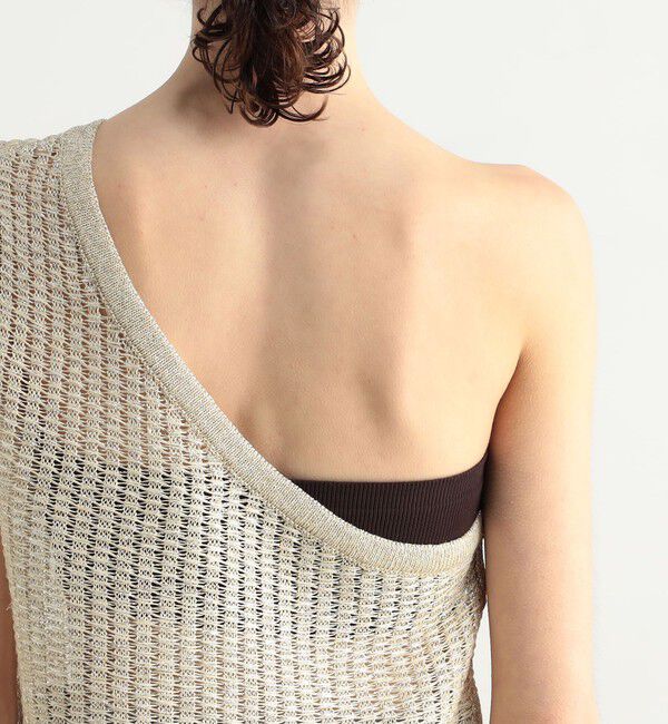 BACCA「オーロラフィルム ワンショルダートップス」|ニット・セーター|