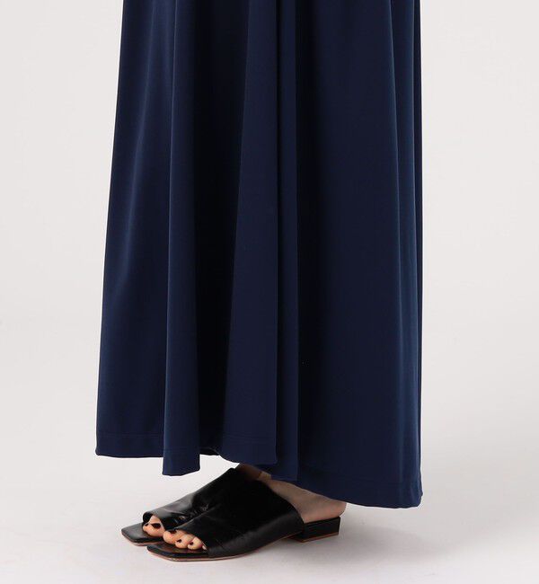 CABaN「キュプラポリエステルジャージー ギャザーワンピース」|ワンピース|