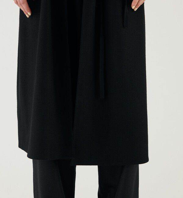 GALERIE VIE「ミルドスムース カラーレスコート」|ノーカラーコート|