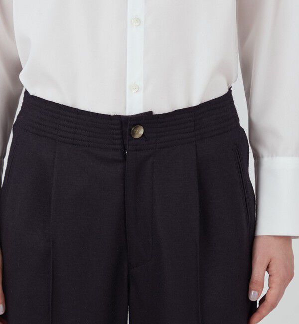 MACPHEE「圧縮ニット タックストレートパンツ」|その他|