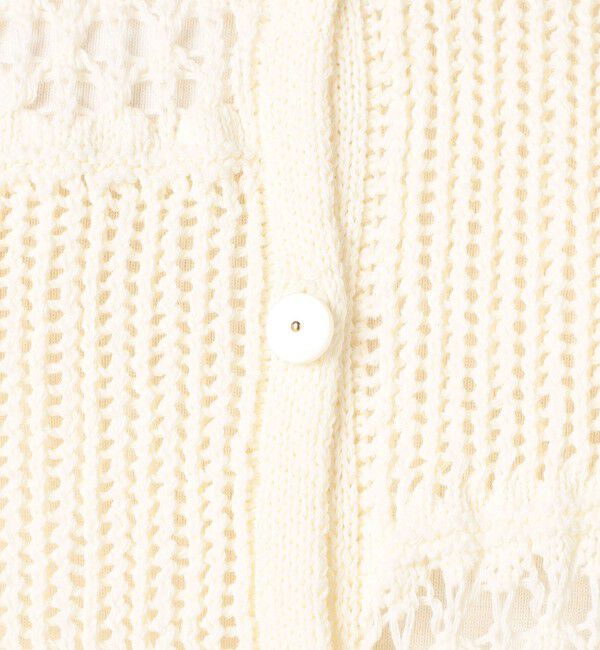 MACPHEE「【WEB限定】コットンレーシー ノースリーブワンピース」|ニット・セーター|