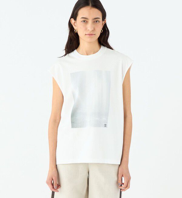 MACPHEE「フォトプリント ノースリーブTシャツ」|Tシャツ・カットソー|