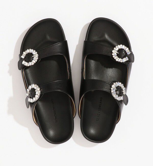 TOMORROWLAND GOODS「TOMORROWLADN ビジュー フットベットサンダル」|サンダル|