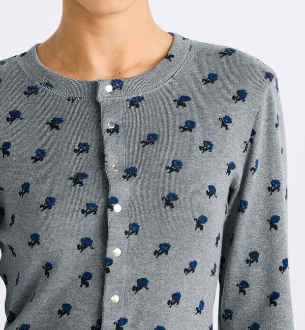 Edition「コットンモダールフライス プリント カーディガン」|Tシャツ・カットソー|