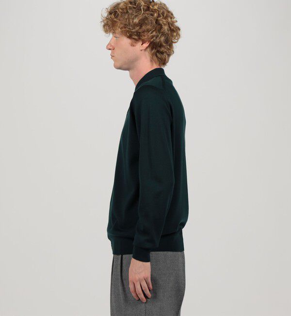 TOMORROWLAND BUYING WEAR「JOHN SMEDLEY TIBOR メリノウール ポロカラーニットシャツ」|ニット・セーター|