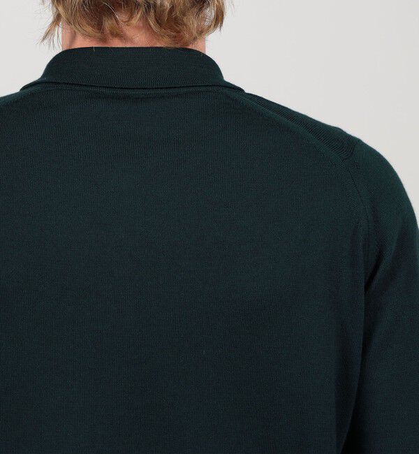 TOMORROWLAND BUYING WEAR「JOHN SMEDLEY TIBOR メリノウール ポロカラーニットシャツ」|ニット・セーター|