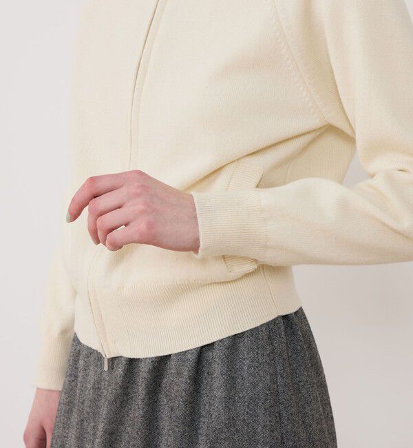 GALERIE VIE「スエットニット ジップアップパーカ」|パーカー|