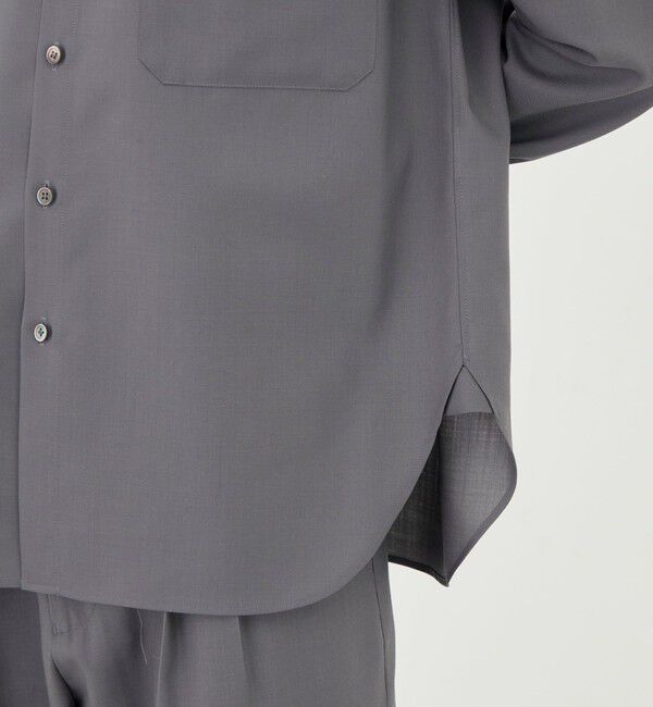 GALERIE VIE「ウォッシャブルトロピカル バンドカラーシャツ」|シャツ・ブラウス|