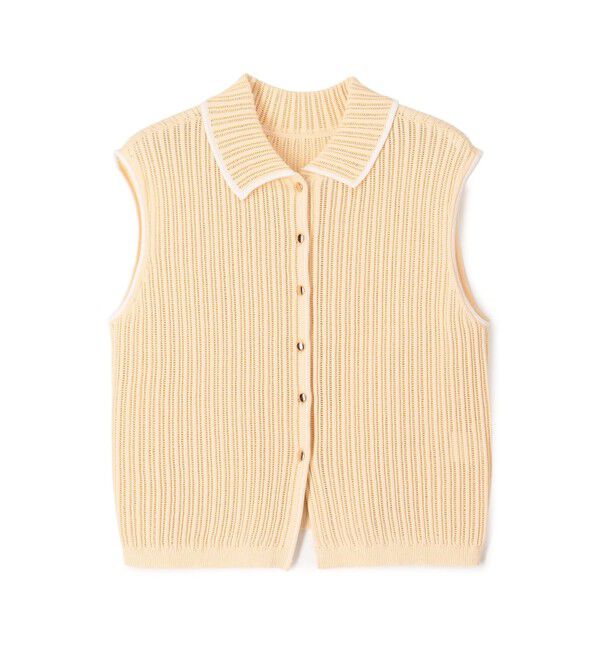 Ballsey「ニードルアウトリブ 2-wayプルオーバー」|ニット・セーター|12 ライトベージュ