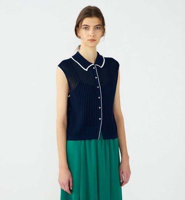 Ballsey「ニードルアウトリブ 2-wayプルオーバー」|ニット・セーター|