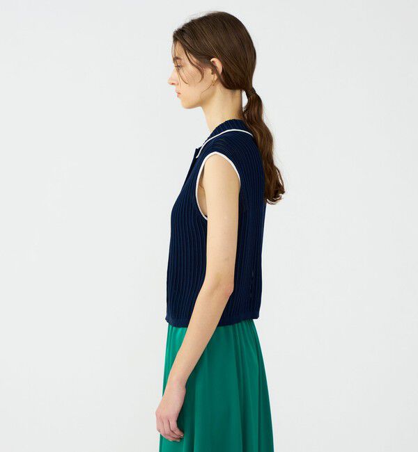 Ballsey「ニードルアウトリブ 2-wayプルオーバー」|ニット・セーター|