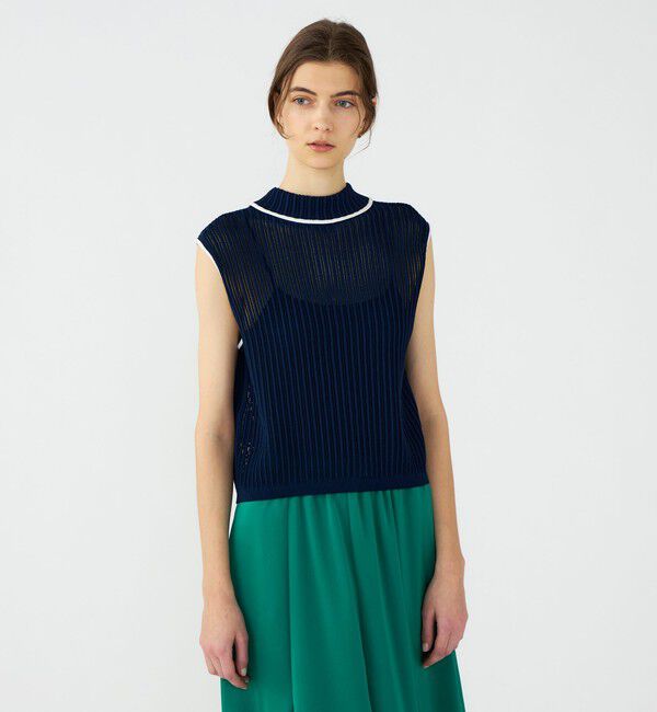 Ballsey「ニードルアウトリブ 2-wayプルオーバー」|ニット・セーター|