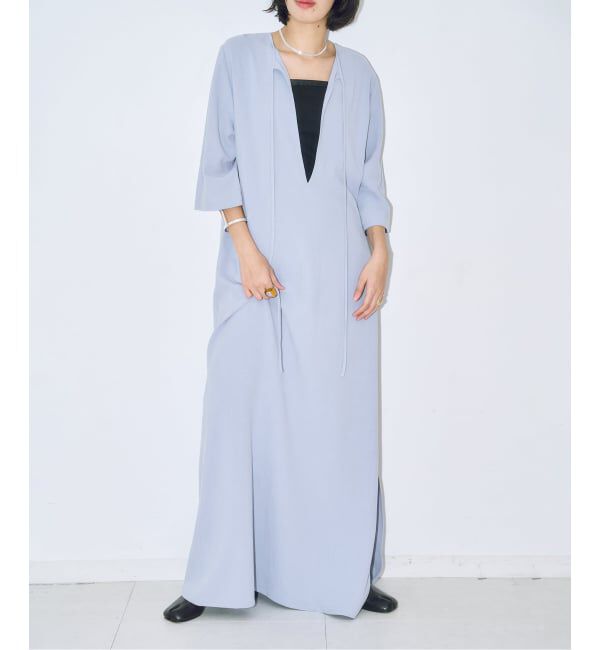  「《予約》ASA LIKE KAFTAN LEAN DRESS：ワンピース」|ワンピース|ブルー