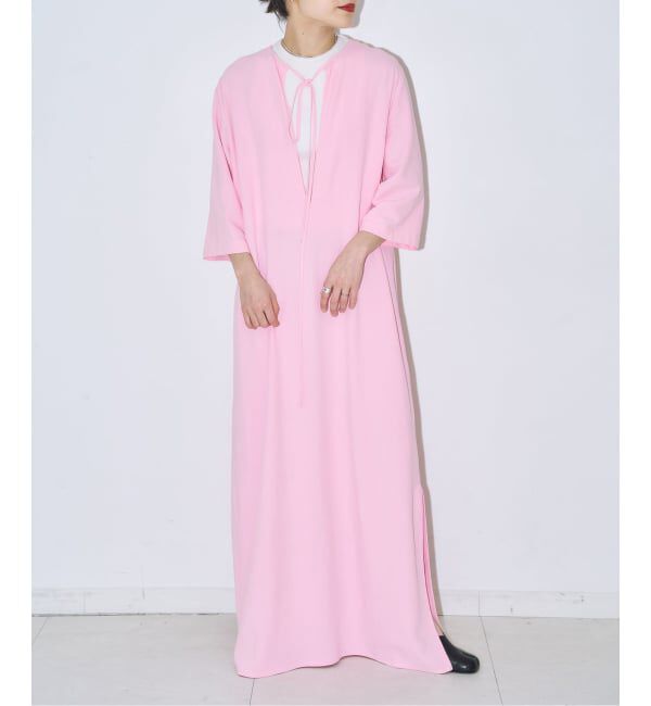  「《予約》ASA LIKE KAFTAN LEAN DRESS：ワンピース」|ワンピース|ピンク