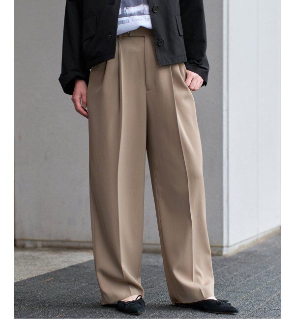 IENA「《追加4》サスペンダーツイルパンツ」|スラックス|