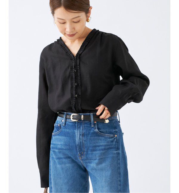 IENA「タックフリルブラウス」|シャツ・ブラウス|
