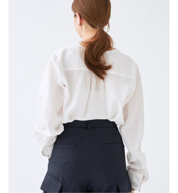 IENA「タックフリルブラウス」|シャツ・ブラウス|