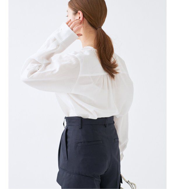 IENA「タックフリルブラウス」|シャツ・ブラウス|