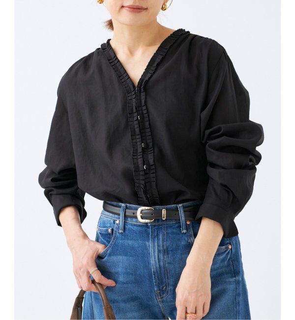 IENA「タックフリルブラウス」|シャツ・ブラウス|